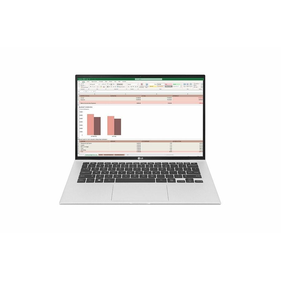 LG gram 14ZT90P-G.AX33U1 14" Thin Client Notebook - WUXGA - Intel Core i3 11th Gen i3-1115G4 - 8 GB - 256 GB PCIe NVMe SSD - Silver
