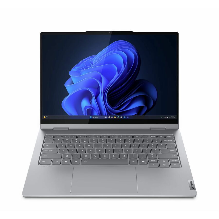 Lenovo ThinkBook 14 G5 IAU 21SQ0001US 14" Touchscreen Convertible 2 in 1 Notebook - WUXGA - Intel Core Ultra 5 225U - 16 GB - 256 GB SSD - English (US) Keyboard - Luna Gray