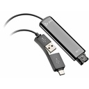 Poly DA75 USB to QD Black Adapter TAA