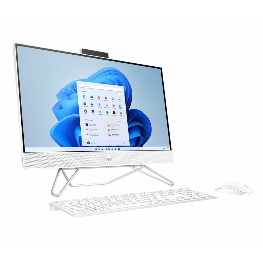HP 24-cb1000a 24-cb1224 All-in-One Computer - AMD Ryzen 5 5625U - 8 GB - 1 TB PCI Express NVMe SSD - 23.8" Full HD Touchscreen - Desktop - Starry White - Refurbished