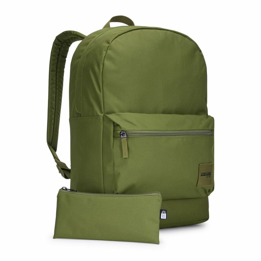 Case Logic Commence CCAM-1216 Carrying Case (Backpack) for 16" Notebook, Tablet PC, Gear, Electronics, Pen, Water Bottle, Book, Folder - Hawthorne Green