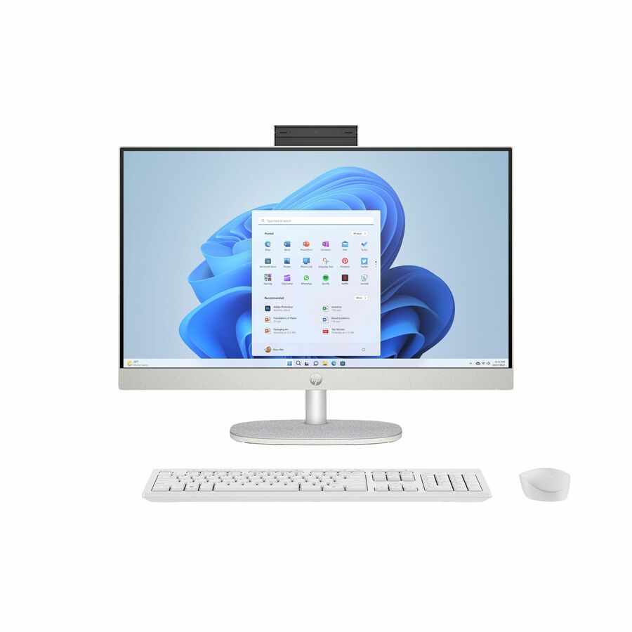HP 24-cr0000a 24-cr0109 All-in-One Computer - Intel Core i5 13th Gen i5-1334U - 8 GB - 1 TB PCI Express NVMe SSD - 23.8" Full HD - Desktop - Shell White - Refurbished