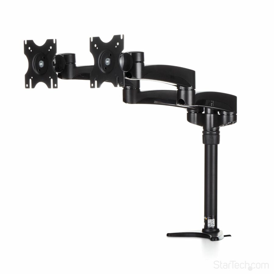 StarTech Desk Mount Dual Monitor Arm, Dual Articulating Monitor Arm, Height Adjustable, For VESA Monitors up to 24" (29.9lb/13.6kg)