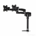 StarTech Desk Mount Dual Monitor Arm, Dual Articulating Monitor Arm, Height Adjustable, For VESA Monitors up to 24" (29.9lb/13.6kg)