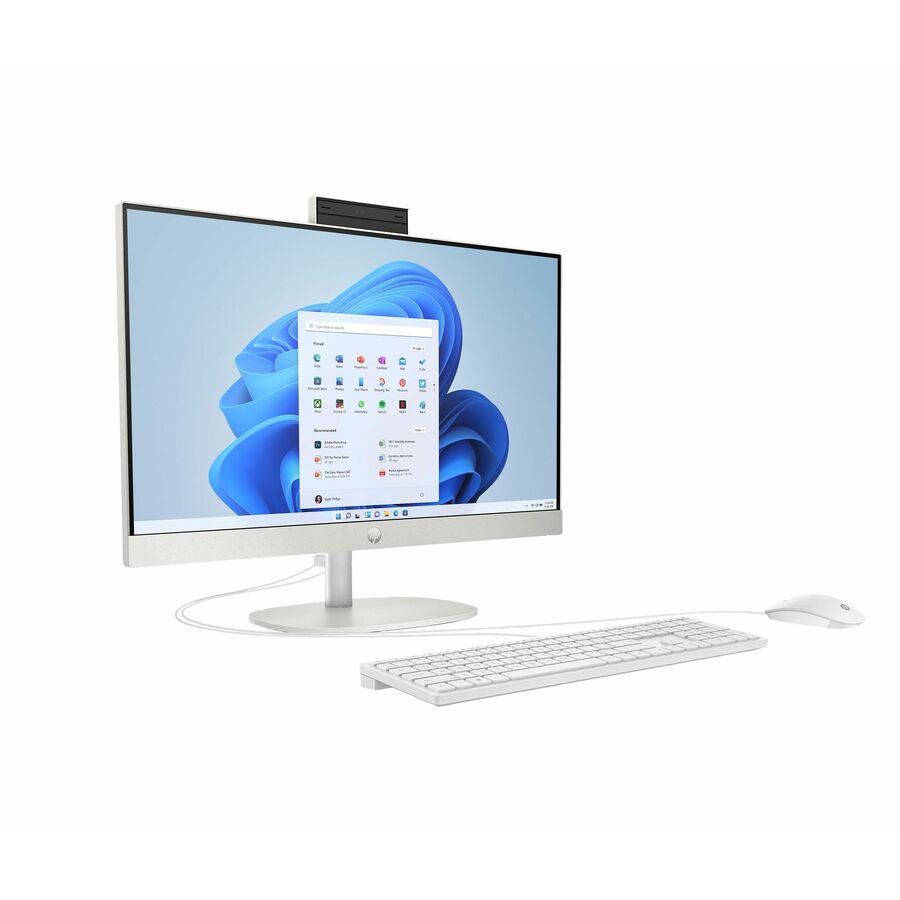 HP 24-cr0000a 24-cr0210 All-in-One Computer - AMD Athlon Silver 7120U - 8 GB - 256 GB SSD - 23.8" Full HD Touchscreen - Desktop - Shell White