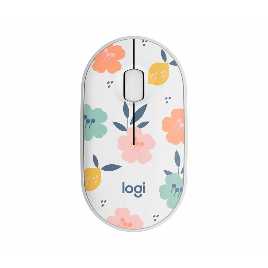 Logitech M340 Wireless Mouse with Limited Edition Prints, USB Receiver and Silent Clicks, Portable Wireless Mouse for Laptop, PC, Windows, Chrome, Surface, Floral Bouquet