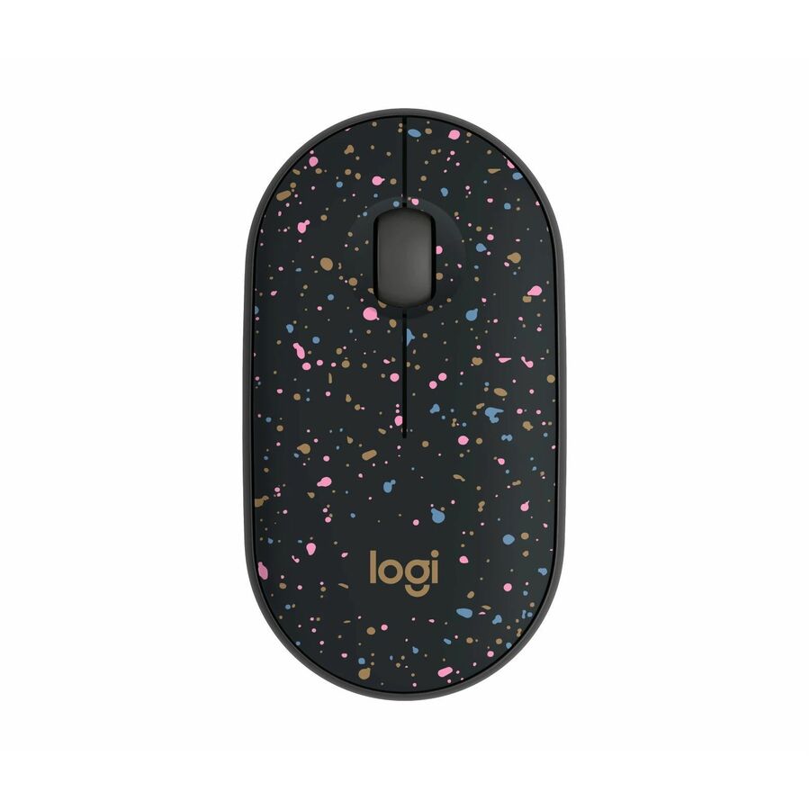Logitech M340 Wireless Mouse with Limited Edition Prints, USB Receiver and Silent Clicks, Portable Wireless Mouse for Laptop, PC, Windows, Chrome, Surface, Speckles