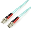 StarTech 3m (10ft) LC/UPC to LC/UPC OM4 Multimode Fiber Optic Cable, 50/125µm, 100G, Low Insertion Loss, LSZH Fiber Jumper Cord