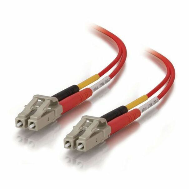C2G-10m LC-LC 50/125 OM2 Duplex Multimode PVC Fiber Optic Cable - Red