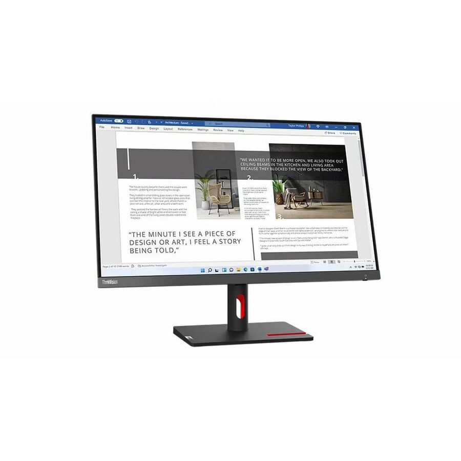 Lenovo ThinkVision S27i-30 27" Class Full HD LED Monitor - 16:9 - Storm Gray