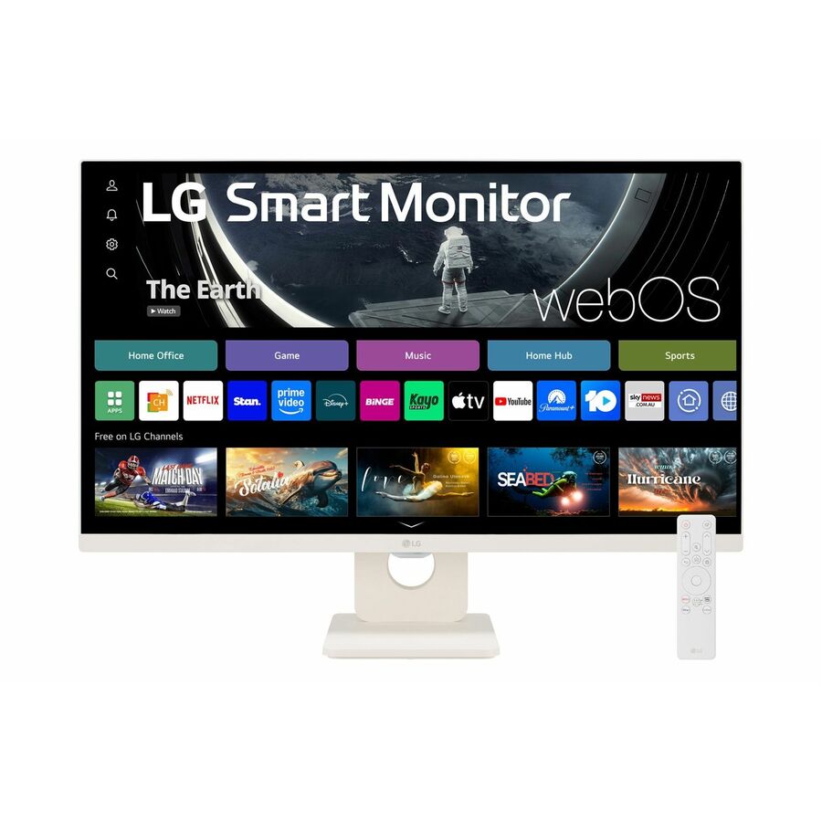 LG 27U511SA-W 27" Class Full HD Smart LCD Monitor - 16:9 - White