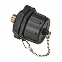 Eaton Tripp Lite Series Rigid Industrial F-Type Adapter (M/F) - IP68, Black