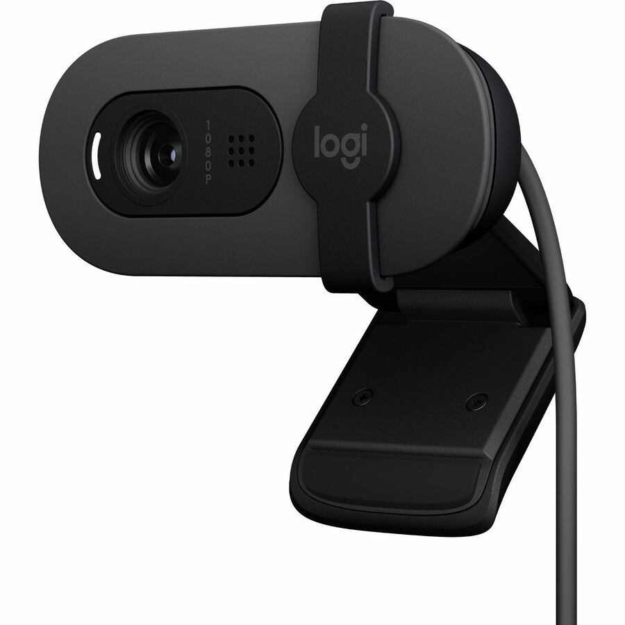 Logitech Brio 100 Full HD Webcam for Meetings and Streaming, Auto-Light Balance, Built-In Mic, Privacy Shutter, USB-A
