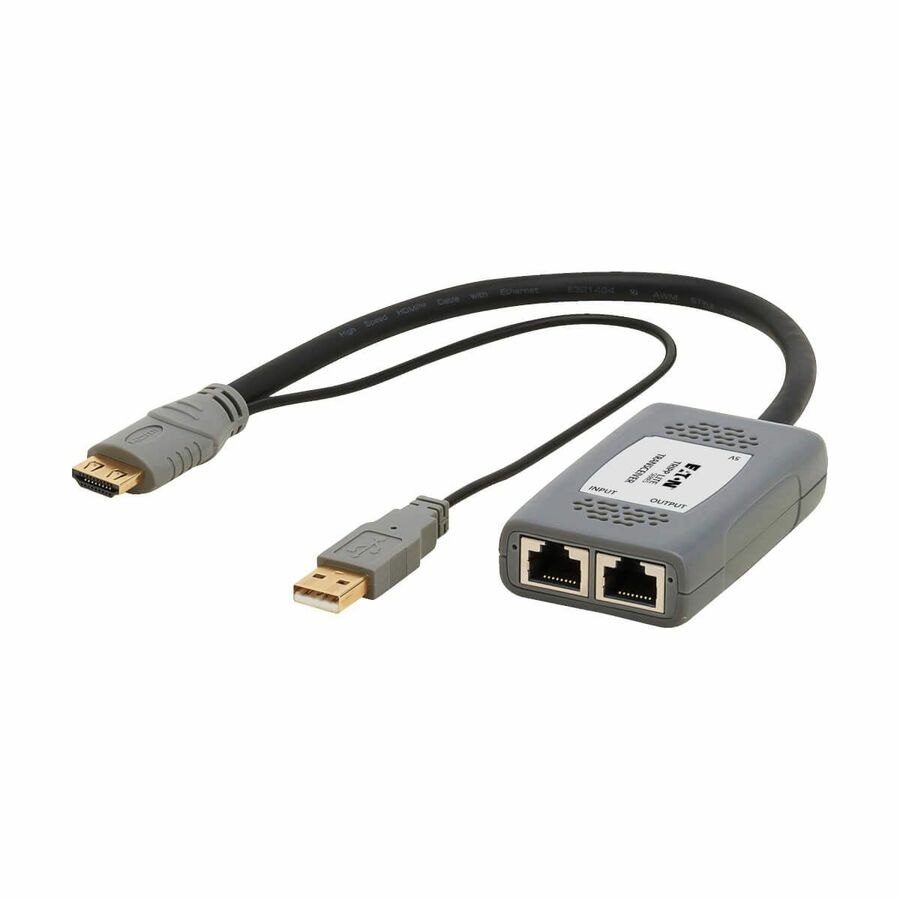 Eaton Tripp Lite Series HDMI over Cat6 Pigtail Receiver with Repeater, 4K 60 Hz, 4:4:4, Transceiver, HDCP 2.2, 230 ft. (70.1 m), TAA