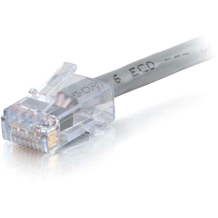 C2G-75ft Cat6 Non-Booted Network Patch Cable (Plenum-Rated) - Gray