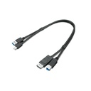 Lenovo ThinkStation mDP + USB-A 3.0 to DP + USB-B 3.0 Dual Head Cable
