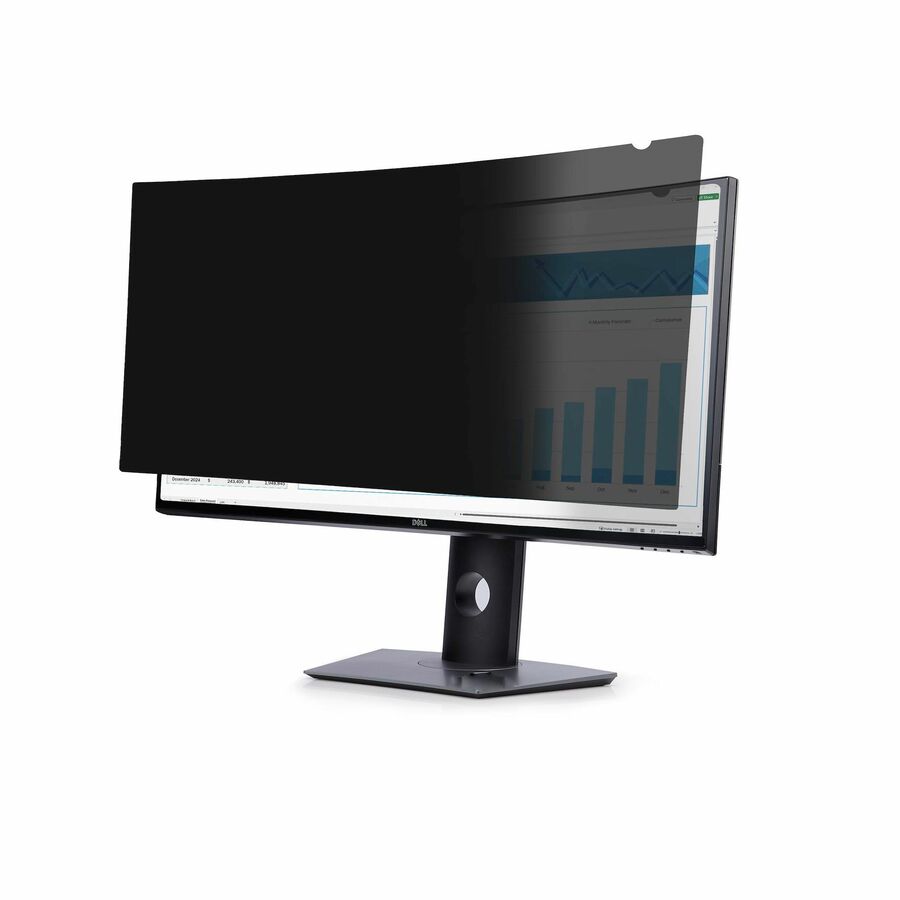StarTech Privacy Screen For Dell P3424WE Curved Ultrawide 21:9 Monitor, Double-Sided, Computer Desktop Monitor Screen Protector, TAA