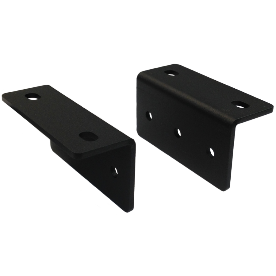 Vaddio Undermount Brackets - For 1/2 Rack Unit Devices - Black