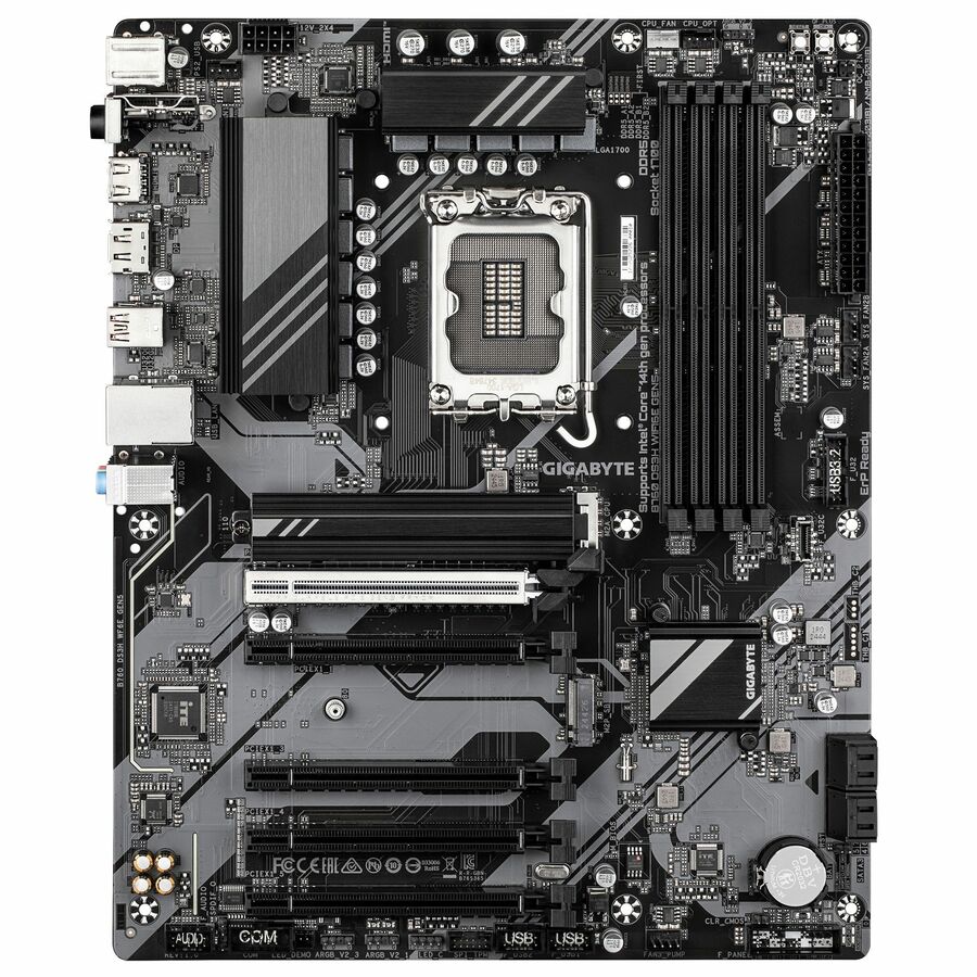 GIGABYTE Ultra Durable B760 DS3H WIFI6E GEN5 Gaming Desktop Motherboard - Intel B760 Chipset - Socket LGA-1700 - ATX