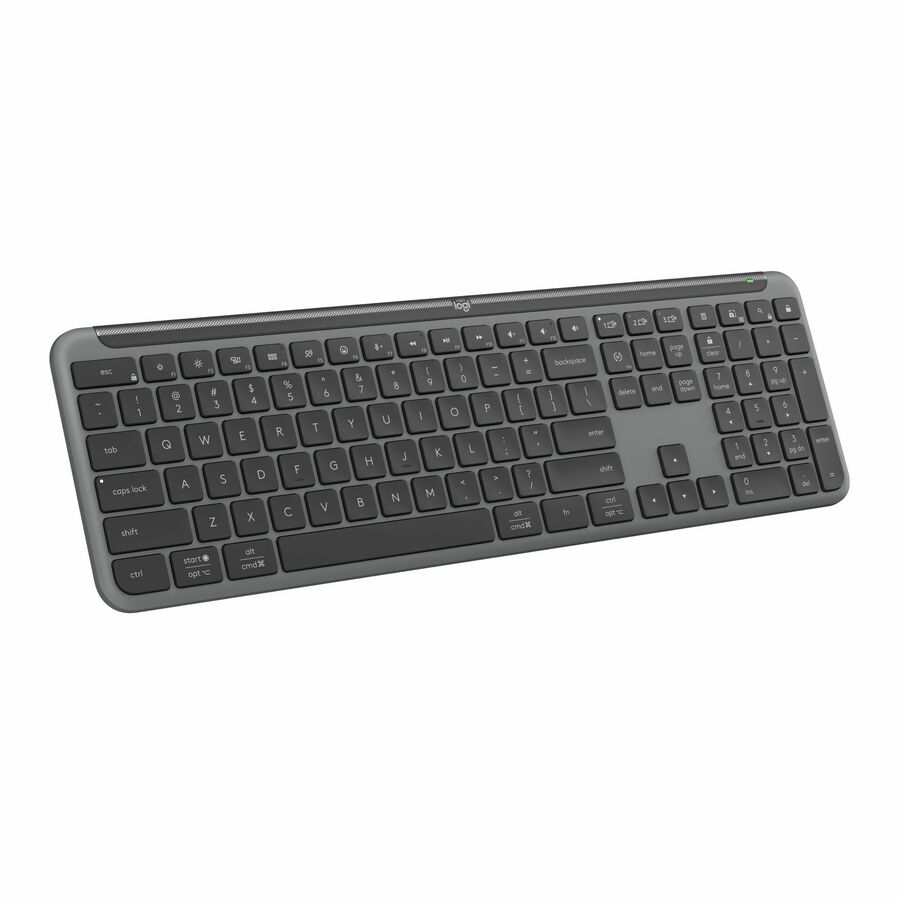 Logitech Signature Slim K950 Wireless Keyboard, Sleek Design, Quiet Typing, Bluetooth, Multi-OS, Graphite