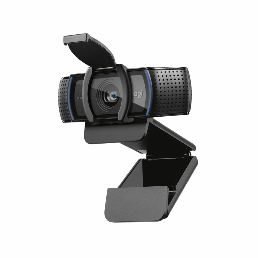 Logitech C920S Full HD Pro Webcam, 1080p/30fps Video Calling, Clear Stereo Audio, Light Correction, Privacy Shutter