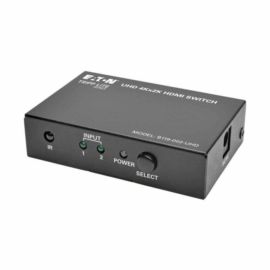 Eaton Tripp Lite Series 2-Port HDMI Switch with Remote Control - 4K @ 60 Hz, 4:4:4, HDR, 3D, HDCP 2.2, EDID