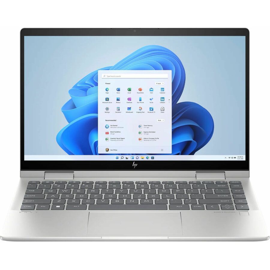 HP ENVY x360 14-es1000 14-es1023dx 14" Touchscreen Convertible 2 in 1 Notebook - Full HD - Intel Core 7 150U - 16 GB - 512 GB SSD - Natural Silver Aluminum, Natural Silver
