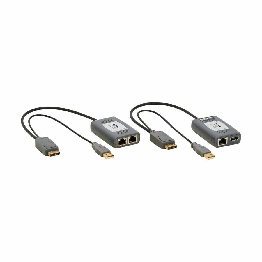 Eaton Tripp Lite Series 1-Port DisplayPort over Cat6 Extender Kit, Pigtail Transmitter/Receiver, 4K 60 Hz, HDR, 4:4:4, 230 ft. (70.1 m), TAA