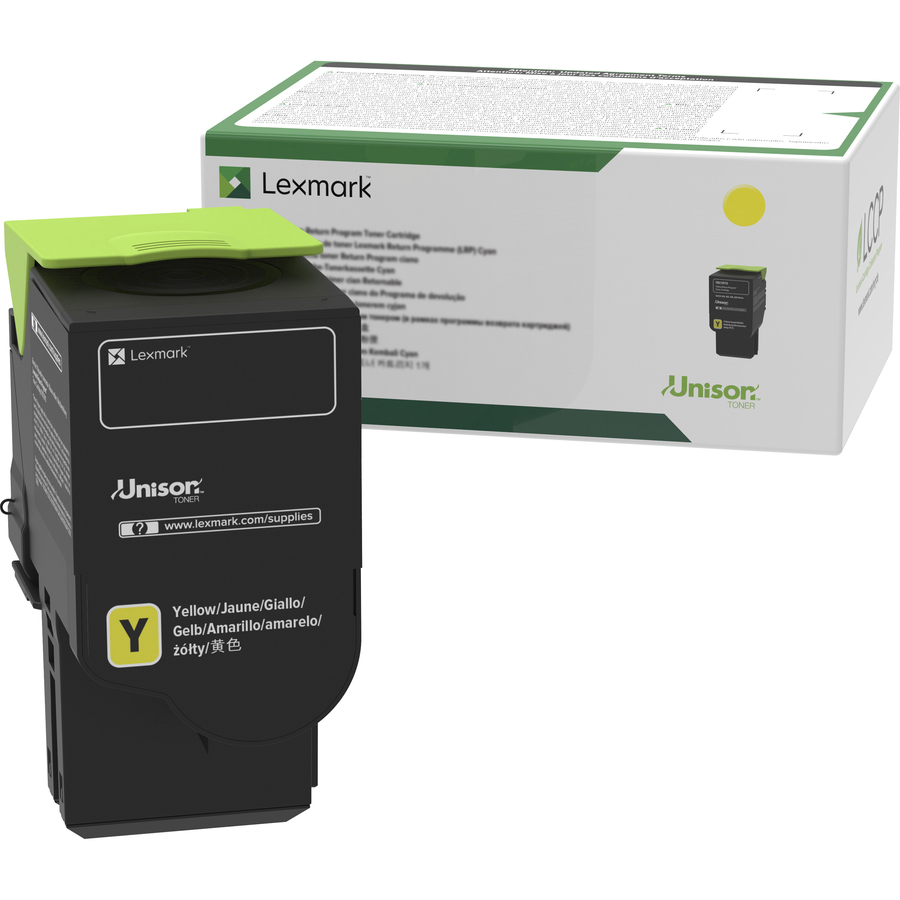 Lexmark Unison Original Ultra High Yield Laser Toner Cartridge - Yellow - 1 Each