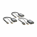 Eaton Tripp Lite Series 2-Port DisplayPort to HDMI over Cat6 Extender Kit, Pigtail Transmitter/2x Receivers, 4K 60 Hz, HDR, 4:4:4, 230 ft. (70.1 m), TAA