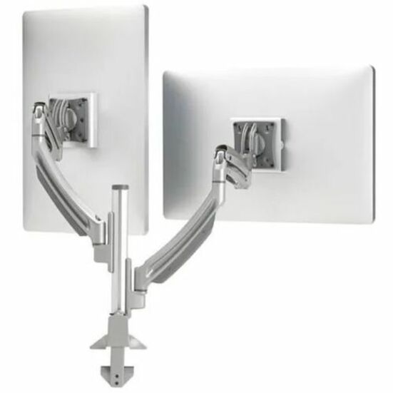 Chief Kontour K1C Dynamic Column Dual Monitor Arm Desk Mount - For 10-30 Inch Monitors - TAA Compliant Mount - Silver