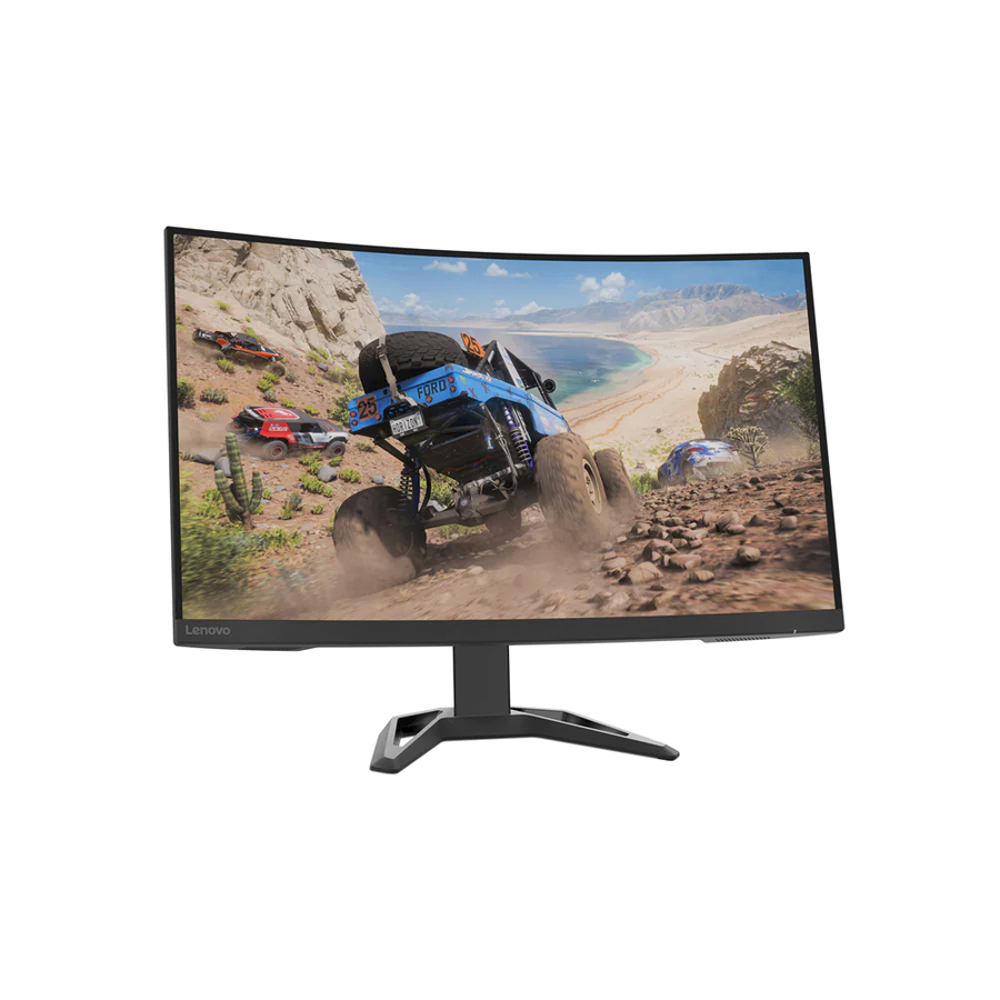 Lenovo G32qc-30 32" Class WQHD Curved Screen LED Monitor - 16:9 - Raven Black
