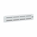Eaton Tripp Lite Series 48-Port Cat6 Patch Panel - 4PPoE Compliant, 110/Krone, 568A/B, RJ45 Ethernet, 2U Rack-Mount, White, TAA