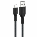 Belkin BoostCharge Pro Braided USB-A to USB-C Cable 15W, 9.8ft/3m, Black