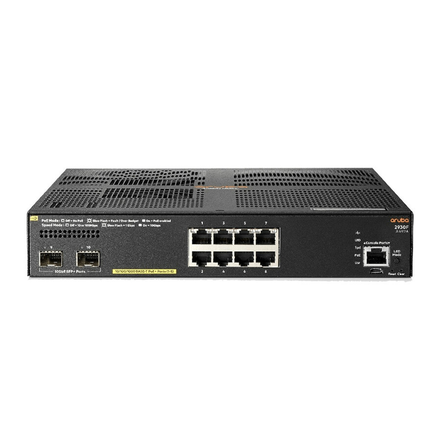 HPE 2930F 8G PoE+ 2SFP+ TAA Switch