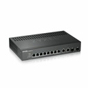 ZYXEL GS2220-10 8-Port Gigabit L2+ Managed and Nebula Pro Cloud Managed Switch with 2 SFP Uplinks