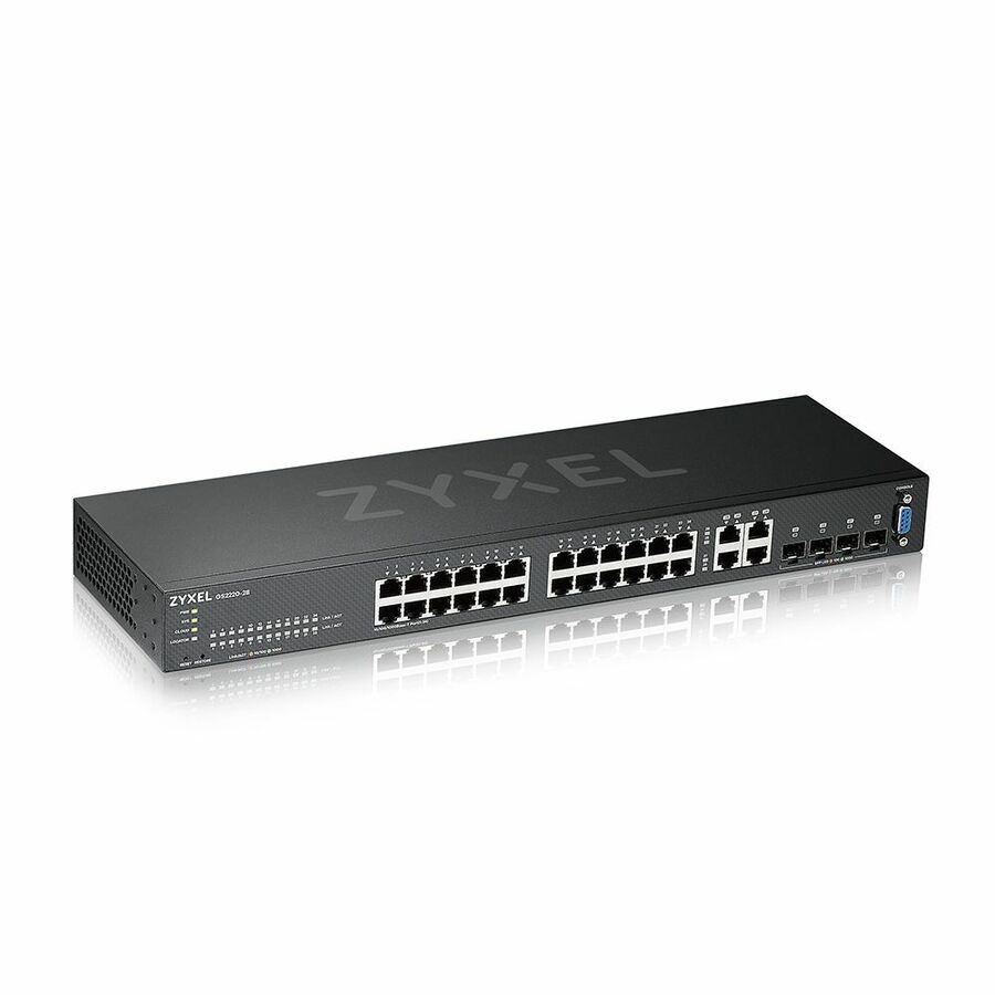ZYXEL GS2220-28 24-Port Gigabit L2+ Managed and Nebula Pro Cloud Managed Switch with 4 SFP Uplinks