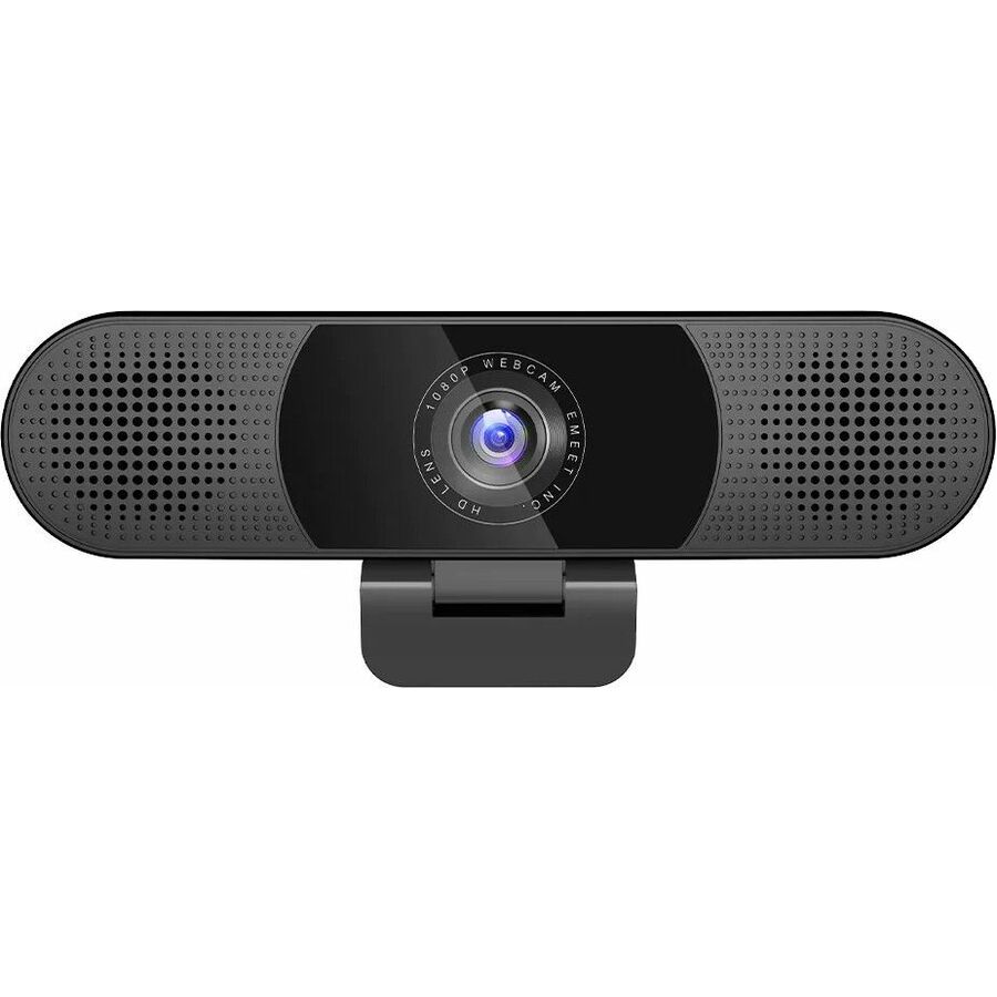 EMEET C980 Pro 4K - Plug & Play 3-in-1 Webcam with 4K lens, Four Noise Reduction Mics, Two 1W Speakers, and Magnetic Privacy Cover. 60°-98° adjustable Field of View with Auto Low Light Correction for SMB Video Conferencing, Teaching, and Streaming