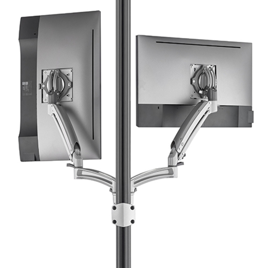 Chief Kontour K1P220SXRH Pole Mount for Monitor, All-in-One Computer - Silver - TAA Compliant