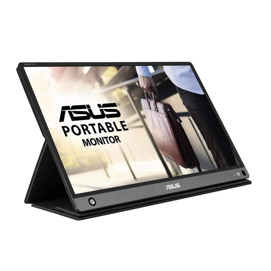 Asus ZenScreen GO MB16AHP 16" Class Full HD LCD Monitor - 16:9 - Black, Gray