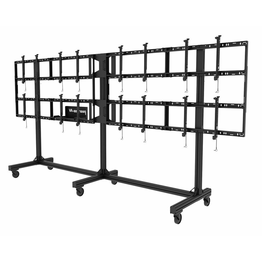 Peerless-AV® SmartMount® Portable Video Wall Cart 4x2 Configuration for 46" to 55" Displays