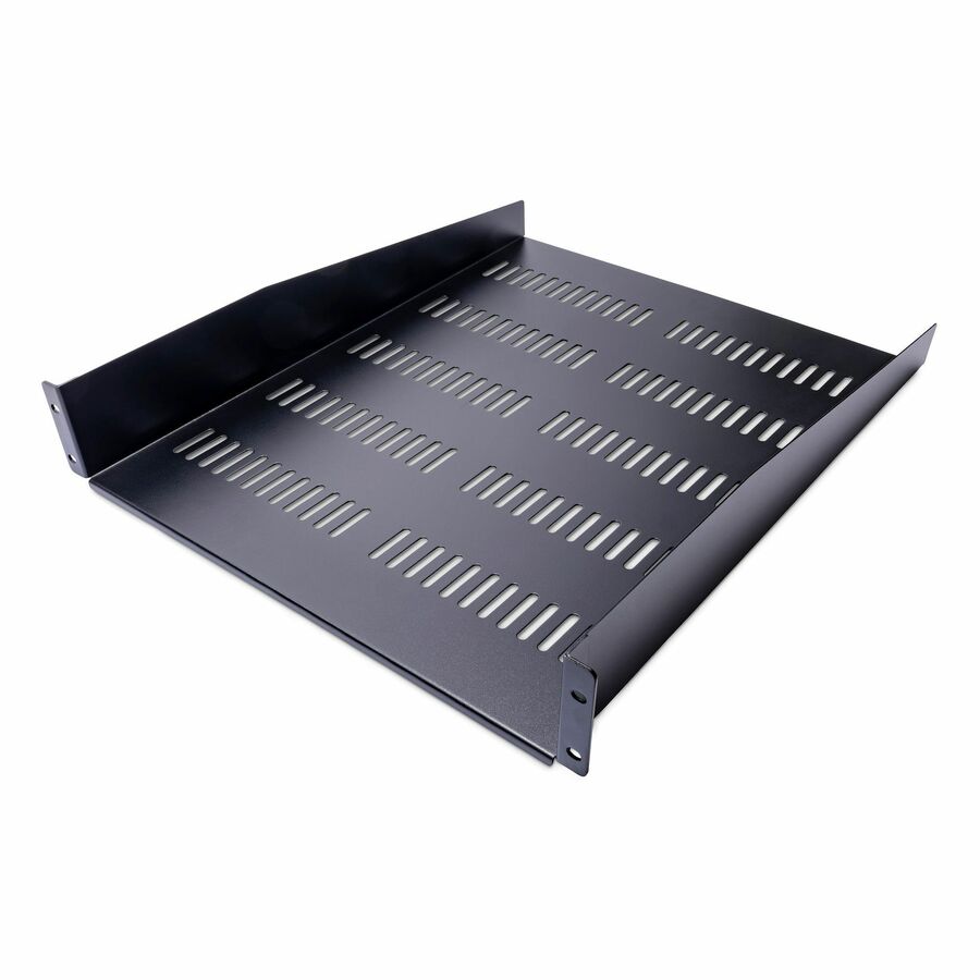 StarTech 2U 22in Vented Rack Mount Shelf - Fixed 22 inch Deep antilever Rackmount Tray for Server Rack Cabinet Shelf - 50lbs / 23kg