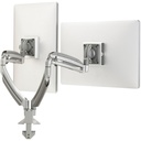 Chief Kontour K1D Dynamic Dual Monitor Arm Desk Mount - For 10-32 Inch Monitors - Display Desk Mount - Silver
