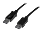 StarTech 50ft (15m) Active DisplayPort Cable, 4K UHD DisplayPort Cable, Long DP Cable/Cord for Projector/Monitor with Latches