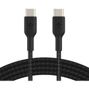 Belkin BoostCharge Braided USB-C to USB-C Cable (1 meter / 3.3 foot, Black)