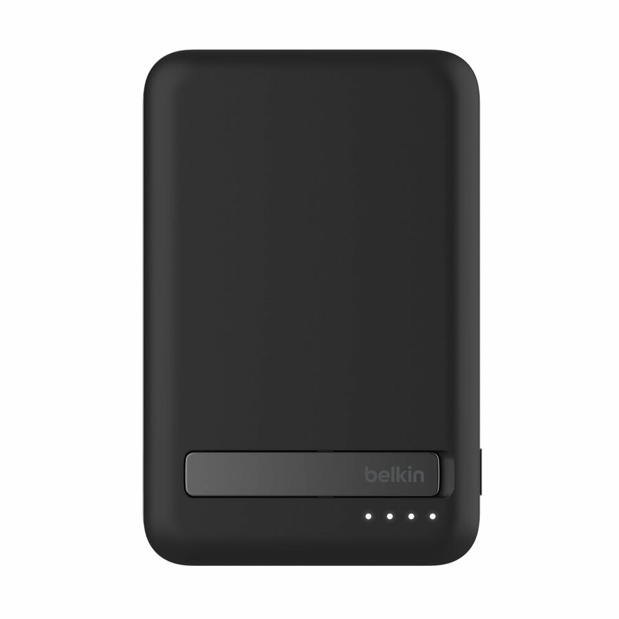 Belkin 15W Wireless Magnetic Power Bank w/ Stand, Qi2 - 5K mAh - 1xUSB-C - Portable Charger - w/ USB-C to USB-C Cable - Black