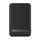 Belkin 15W Wireless Magnetic Power Bank w/ Stand, Qi2 - 5K mAh - 1xUSB-C - Portable Charger - w/ USB-C to USB-C Cable - Black