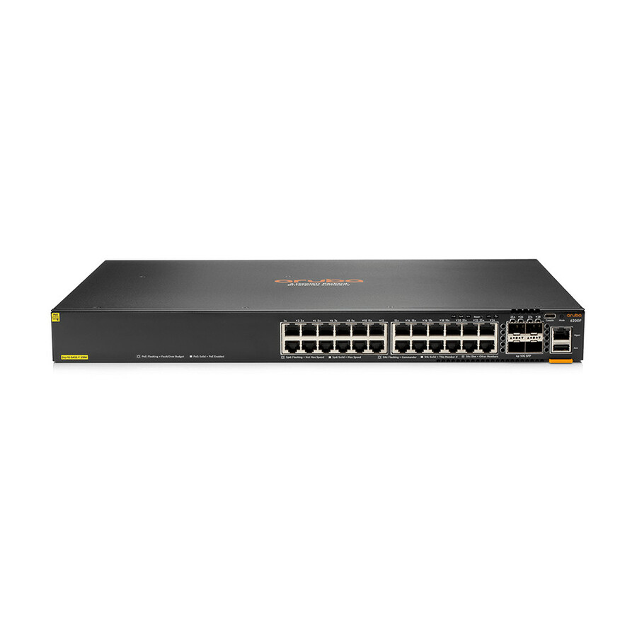 HPE 6200F 24G Class4 PoE 4SFP+ 370W Switch