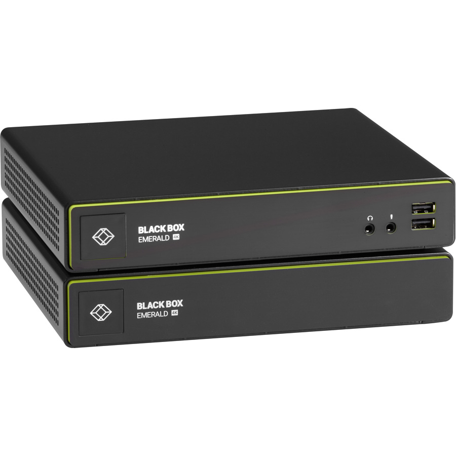 Black Box 4K KVM-over-IP Extender - DisplayPort, Single-Monitor, V-USB 2.0, Audio