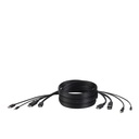 Belkin TAA DUAL (1) HDMI-HDMI (1) DP-DP/USB/AU CBL